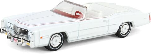 1976 Eldorado Convertible White with Red and Blue Stripes The End of an Era 1916-1976" "Hobby Exclusive Series 1/64 Diecast Model Car by Greenlight 30473 in Saudi Arabia