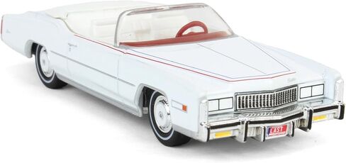 1976 Eldorado Convertible White with Red and Blue Stripes The End of an Era 1916-1976" "Hobby Exclusive Series 1/64 Diecast Model Car by Greenlight 30473 in Saudi Arabia