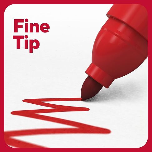 Staples Tru Red Pen علامات دائمة ، حزمة متنوعة نصيحة من 12 in Saudi Arabia