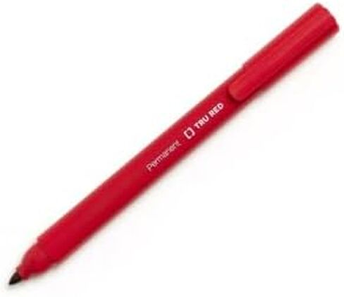 Staples Tru Red Pen علامات دائمة ، حزمة متنوعة نصيحة من 12 in Saudi Arabia