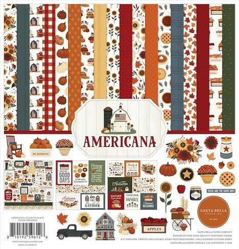 Echo Park Paper Americana Collection Kit, Multi in Kuwait