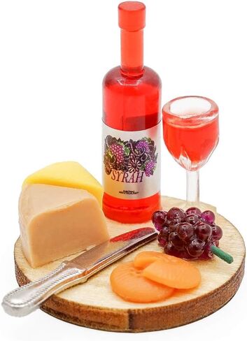 Odoria 1/24 Miniature Wine and Cheese Food Dollhouse Decoration Accessories in Saudi Arabia