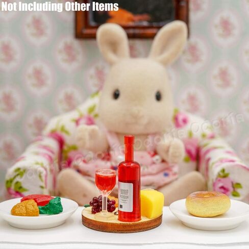 Odoria 1/24 Miniature Wine and Cheese Food Dollhouse Decoration Accessories in Saudi Arabia