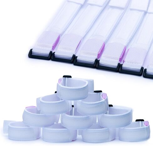 10-Pack LED Glow Bracelets Light Up Wristbands for Kids and Adults. Party Favors for Birthdays, Concerts, Festivals, Raves, Night Safety Bands for Running and Cycling in Saudi Arabia