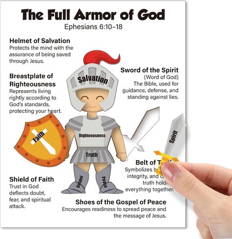 Soulchen The Full Armor of God Craft Kit DIY الدروع الكاملة لله خشب النشرة الخشبية المجلس النبيذ المسيحي آية القصة الدينية أدوات التعليم للوقت ل VBS School Classroom Decorations in Saudi Arabia