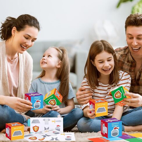 Motipuns 24 Set Armor of God Craft Kit VBS 2025 Religious Sunday School Folding Magic Box DIY Christian Paper Crafts for Fun Vacation Bible School Home Church Classroom Holiday Party Activity Supplies in Saudi Arabia