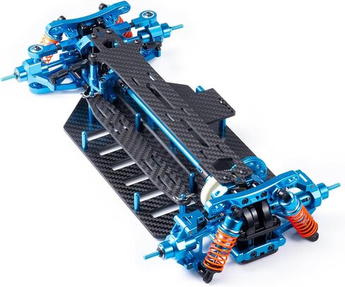 Alloy & Carbon RC Chassis Shaft Drive Touring Car Car Pody Kit for 1/10 Tamiya TT02 ترقيات in Saudi Arabia