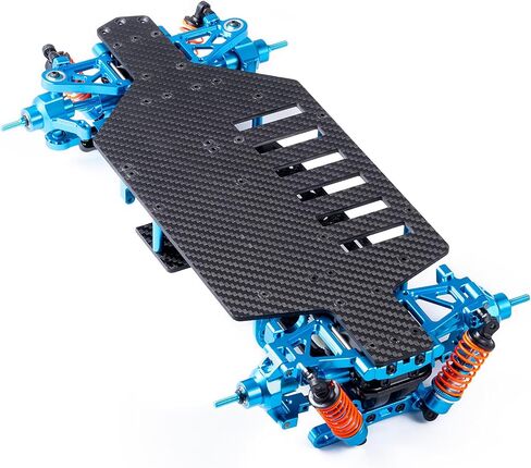 Alloy & Carbon RC Chassis Shaft Drive Touring Car Car Pody Kit for 1/10 Tamiya TT02 ترقيات in Saudi Arabia