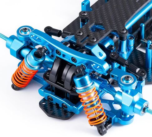 Alloy & Carbon RC Chassis Shaft Drive Touring Car Car Pody Kit for 1/10 Tamiya TT02 ترقيات in Saudi Arabia