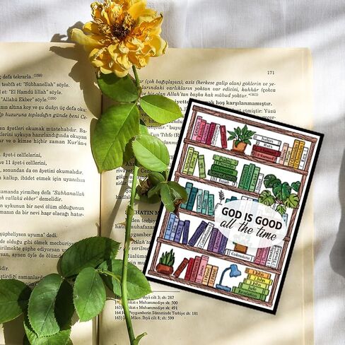 GLOBLELAND 4 Sheets Bible Clear Stamps for Card Making Bookshelf Reading Label Silicone Clear Stamp Seals Blessings Texts Transparent Stamps for DIY Scrapbooking Journals Decorative Photo Album in Saudi Arabia