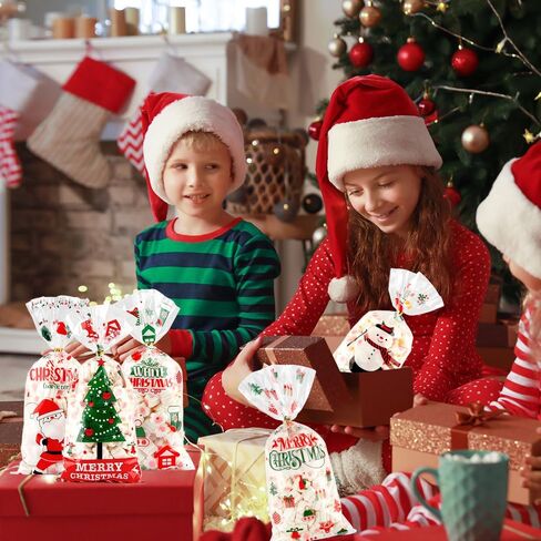 Fall Thanksgiving Treat Bags Fall Thanksgiving Cellophane Treat Bags 100 Pcs Plastic Autumn Leaf Cookie Candy Bag with Twist Ties for Goodies Holiday Party Favor Bag Supplies Present Gift Wrapping in Kuwait