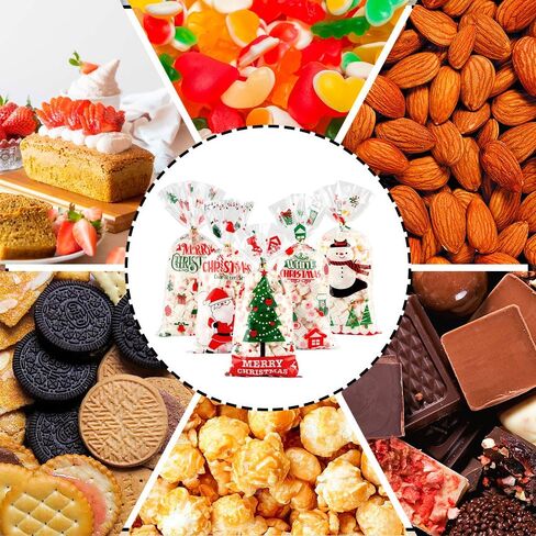 Fall Thanksgiving Treat Bags Fall Thanksgiving Cellophane Treat Bags 100 Pcs Plastic Autumn Leaf Cookie Candy Bag with Twist Ties for Goodies Holiday Party Favor Bag Supplies Present Gift Wrapping in Kuwait