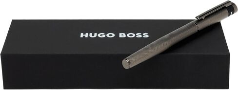 HUGO BOSS Loop Diamond HSW3675D Brass Rollerball Pen Gun Length: 14.6cm Black Ink in Saudi Arabia