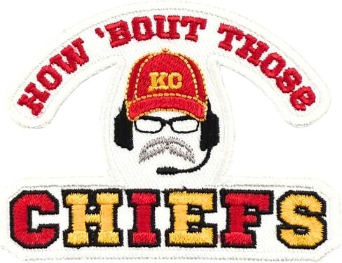 Siam Accs Rugby Fans Kansas City How 'Bout Those Chiefs Patch Embroidery American Football Iron On Sew On for Clothing Backpacks Jeans Motorcycle Sew On Custom Jackets Hats Tactical Bags in Saudi Arabia