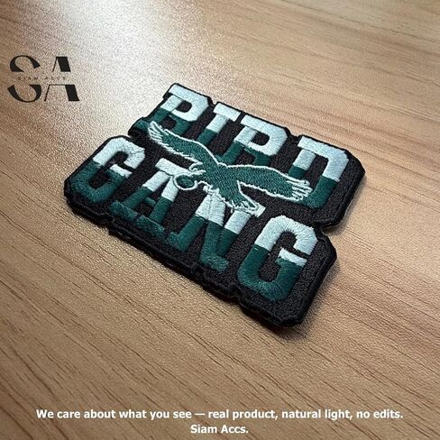 Siam Accs Rugby Fans Philadelphia Bird Gang Team Patch Embroidery for American Football Fan Favorite Team Iron On Sew On Embroidered Patch in Saudi Arabia