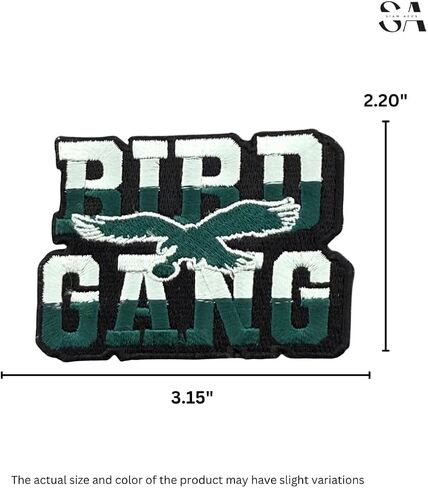 Siam Accs Rugby Fans Philadelphia Bird Gang Team Patch Embroidery for American Football Fan Favorite Team Iron On Sew On Embroidered Patch in Saudi Arabia