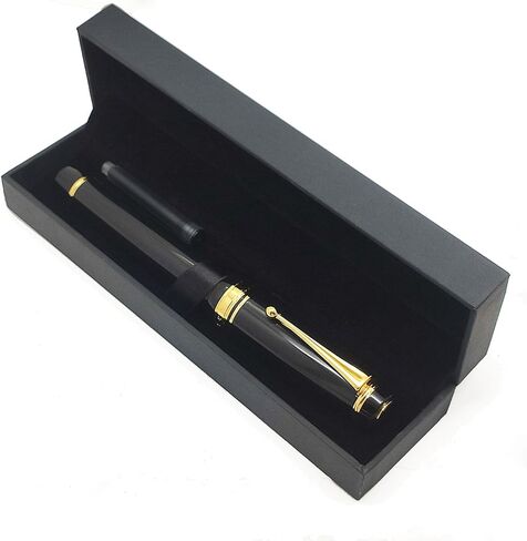 Metal Fountain Pen with 0.7mm Medium Nib, Ink Converter, 1 Ink Cartridges & Gift Box (Red) in Saudi Arabia