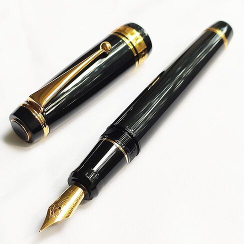Metal Fountain Pen with 0.7mm Medium Nib, Ink Converter, 1 Ink Cartridges & Gift Box (Red) in Saudi Arabia