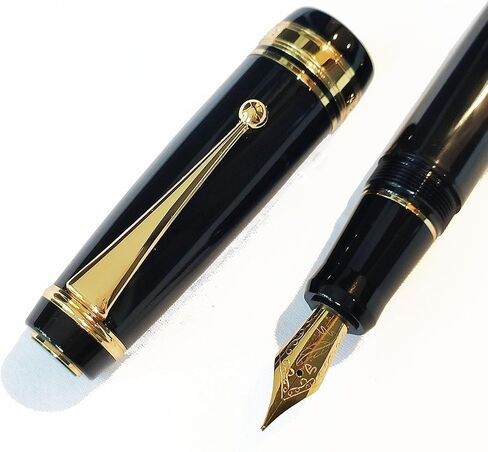 Metal Fountain Pen with 0.7mm Medium Nib, Ink Converter, 1 Ink Cartridges & Gift Box (Red) in Saudi Arabia