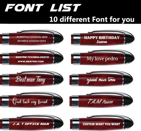 Ancolo Personalized Fountain Pen- Quality Pen Custom your own Name, Message,Company Team Name, Gift for Writer, professor, Calligrapher, students-Metal Body Black ink in Kuwait