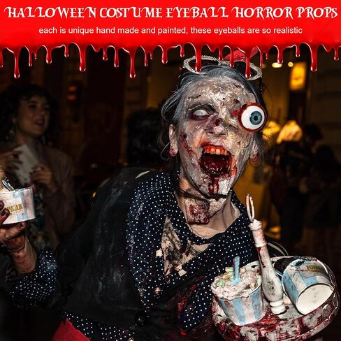 Tarpop 4 Pcs Ripped Out Eyeball Props Horror Movie Prop Quality Realistic Bloody Simulation Eyeballs for Halloween Horror Scary Decorations in Saudi Arabia