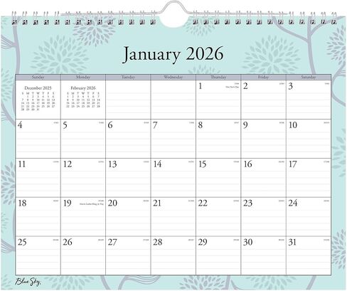 2026 Blue Sky Monthly Wall Calendar ، 11 "× 8-3/4" ، Rue du Flore ، من يناير إلى ديسمبر ، 101613 in Saudi Arabia