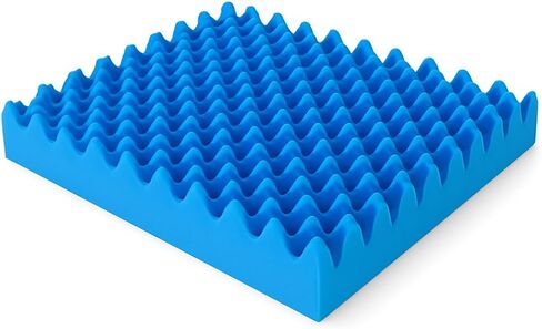 Pressure Relief Egg Crate Foam Cushion, Seat Cushion, Office Chair Cushion and Wheelchair Cushion, Made in USA in Saudi Arabia