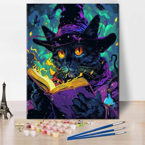 Sun and Moon with Face Paint by Numbers Kit for Adults Color Vintage Mystical Astrology Poster Paint by Number with Brushes and Pigment, Tarot Banner Oil Painting, 16x20 Inch in Saudi Arabia