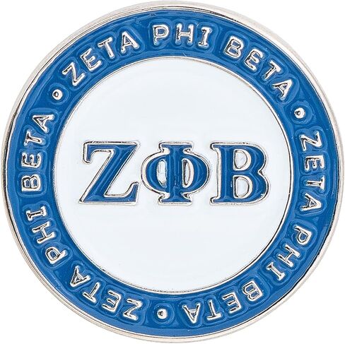 Zeta Phi Beta Lapel Pin Enamel Sorority Greek Letter Formal Wear Blazer Jacket (Lapel Pin - Design I) in Saudi Arabia
