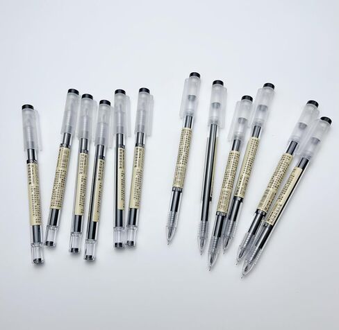 Gel Ink Pen Japanese Style Liquid Ink Rollerball Pens Quick Drying 0.35mm Ultra Fine Point Ballpoint Maker Pen Premium for Office School Stationery Supply,12 Pcs, 3 Color in Saudi Arabia