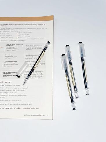 Gel Ink Pen Japanese Style Liquid Ink Rollerball Pens Quick Drying 0.35mm Ultra Fine Point Ballpoint Maker Pen Premium for Office School Stationery Supply,12 Pcs, 3 Color in Saudi Arabia