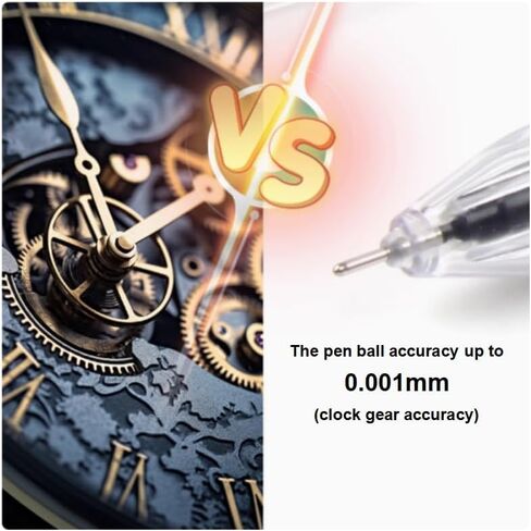 Gel Ink Pen Japanese Style Liquid Ink Rollerball Pens Quick Drying 0.35mm Ultra Fine Point Ballpoint Maker Pen Premium for Office School Stationery Supply,12 Pcs, 3 Color in Saudi Arabia