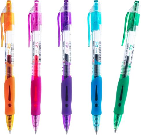M & G 8 PCS ALS Multicolor Gel Als ، 0.7 مم أقل من أقلام السحب من أقلام السحب ، وأقلام حبر الهلام الجاف السري in Saudi Arabia