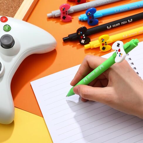 48 Pcs Video Pens Video Novelty Gel Ink Pens Gamer Party Favors Gaming Birthday Party Favors Gifts Video Party Favors Goodie Bag Stuffers in Saudi Arabia