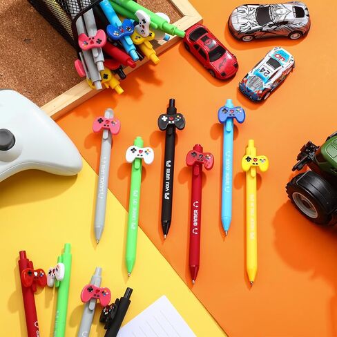 48 Pcs Video Pens Video Novelty Gel Ink Pens Gamer Party Favors Gaming Birthday Party Favors Gifts Video Party Favors Goodie Bag Stuffers in Saudi Arabia