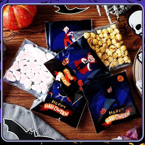 Gersoniel 300 PCS Fall Cookie Facs 5.9 × 5.9 بوصة الخريف الخريف السيلوفان الحلوى GOODIE حقائب لخريف عيد الشكر. in Saudi Arabia