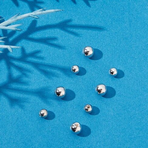 Beebeecraft 3~4mm Screw Ball Backings 925 Sterling Silver Round Ball Earring Stoppers Post Studs for Earring Piercing Supply Findings in Saudi Arabia