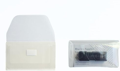 Business Card Pocket - Flash Drive Pocket - Self Adhesive - Open Long - Resealable Flap - BIS10130 (25-Pack), Clear in Saudi Arabia
