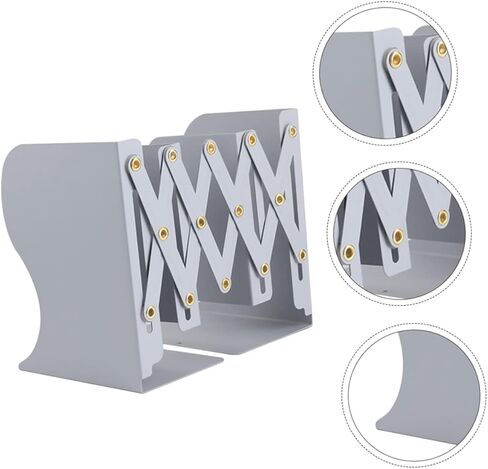 HOMSFOU Retractable Book Stand Folding Book Holder for Home Office Study and Library Space-Saving Design with Firm Construction for Heavy in Saudi Arabia