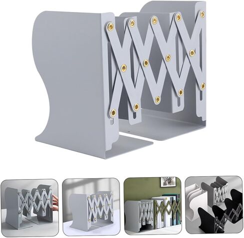 HOMSFOU Retractable Book Stand Folding Book Holder for Home Office Study and Library Space-Saving Design with Firm Construction for Heavy in Saudi Arabia