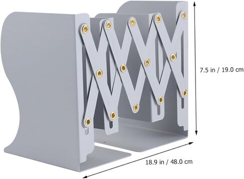 HOMSFOU Retractable Book Stand Folding Book Holder for Home Office Study and Library Space-Saving Design with Firm Construction for Heavy in Saudi Arabia