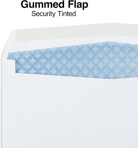 Staples Gummed Security Tinted #8 5/8 نافذة العمل ، 3 5/8 بوصة × 8 5/8 بوصة ، أبيض ، 1000/كرتون (ST918179-CCVS) in Saudi Arabia