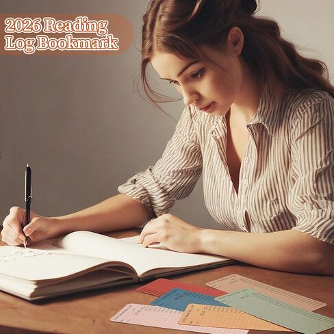 60 Pcs 2026 Reading Log Bookmark 3 x 7.9 Inch Reading List Bookmark Book Lovers Gifts Macaron Color Library Book Tracker Notecards for Teachers Students School Library Accessories in Saudi Arabia