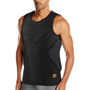 TUOY Padded Sleeveless Shirt Rib Protector Compression Protective Shirt in Kuwait
