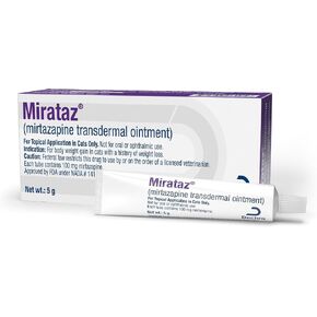 Mirataz (mirtazapine transdermal Ointment) for Cats, 5-g Tube in Saudi Arabia