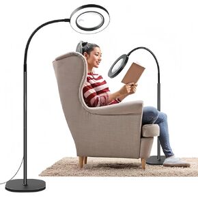 10 × مكبرة الزجاج مع ارتفاع درجة حرارة اللون الأضواء ذات الصمامات القابلة للتعديل مناسبة للقراءة ، الحرف اليدوية ، تجار المجوهرات in Kuwait