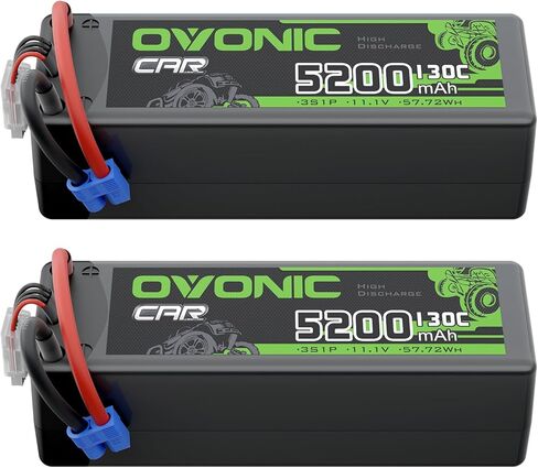 OVONIC 3S LiPo Battery 5200mAh 11.1V 130C RC Battery Hard Case with EC3 Connector in Saudi Arabia