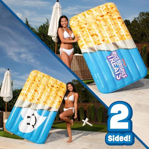 Giant Rice Krispies Pool Float, 6 Feet Extra Large Inflatable Pool Float, Raft, Beach & Lake, Tanning Lounger, Durable Vinyl in Saudi Arabia