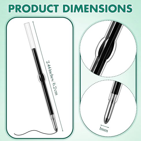 crtiin 200 pcs beadable beadable beads bulk 1mm medied tip tilects crite bead pen 2.44 inc/6.2cm clable collable chlacable for diy make make school school upplies (black) in Saudi Arabia