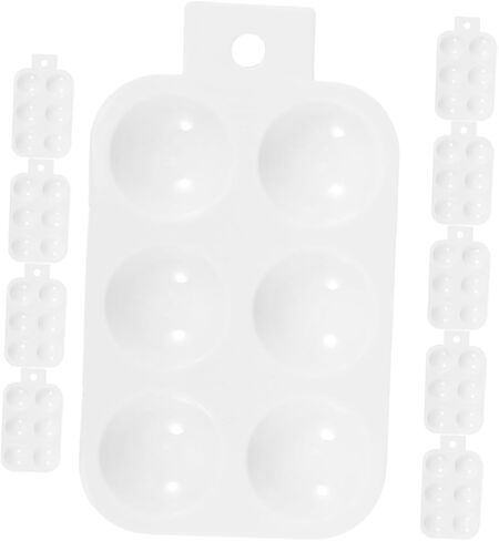 10Pcs Rectangular Plastic Paint Palette Watercolor Mixing Tray for Lightweight and Portable Crafting Tool for DIY Art Painting and Creative Projects in Saudi Arabia